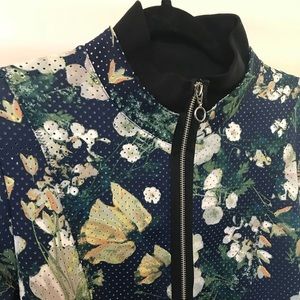 Rachel Roy Floral Bomber Jacket